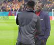 Joyskim Dawa și Andre Onana, înainte de FCSB - Manchester United / FOTO: Ionuț Iordache (GSP)
