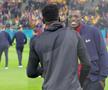 Joyskim Dawa și Andre Onana, înainte de FCSB - Manchester United / FOTO: Ionuț Iordache (GSP)
