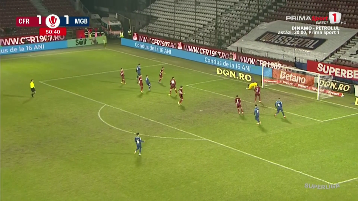 Gafa Mihai Popa în CFR Cluj - Metaloglobus
