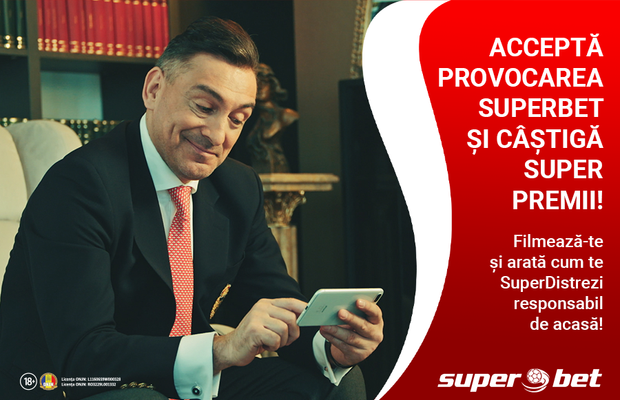 Superbet îi premiază pe cei care dau superponturi video pentru cum #superstămacasă!