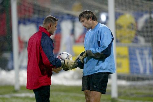 Martin Tudor și Vasili Hamutovski pe vremea când erau colegi la echipa din Ghencea