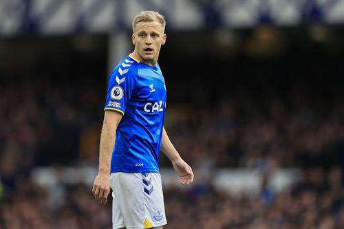 Gest uriaș făcut de Donny van de Beek, mijlocașul lui Everton  // foto: Imago