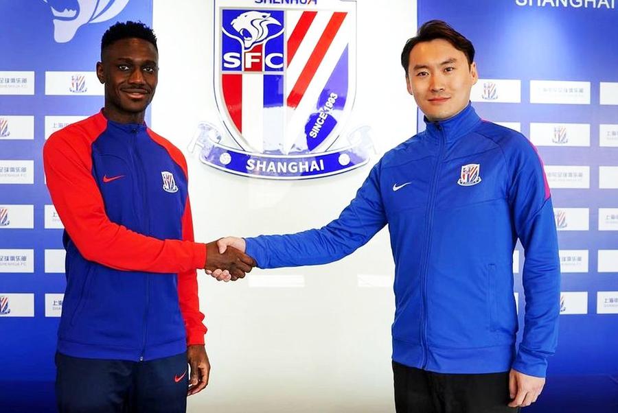 Cephas Malele, prezentat la Shanghai Shenhua // foto: Instagram „Am probleme personale” » Fotbalistul fugit de la CFR Cluj în plin sezon a semnat și a fost prezentat la noua echipă