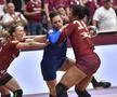 Rapid, victorie cu SCM Râmnicu Vâlcea » Momente de panică în final: Jovana Kovacevic s-a prăbușit pe parchet