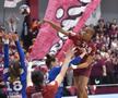 Rapid, victorie cu SCM Râmnicu Vâlcea » Momente de panică în final: Jovana Kovacevic s-a prăbușit pe parchet