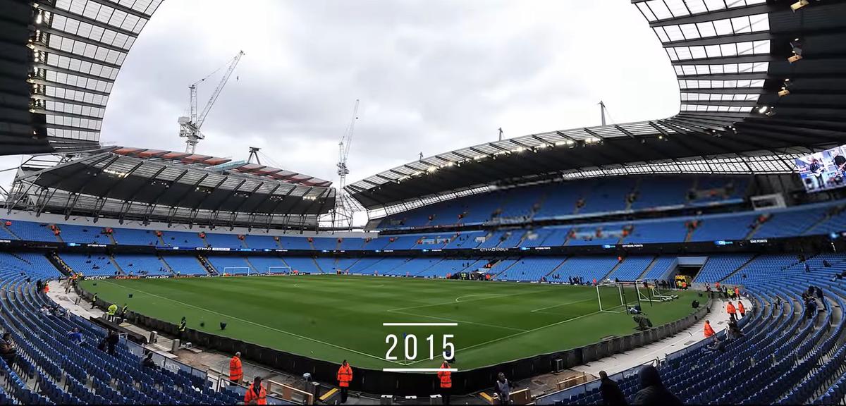 Cum a evoluat arena lui Manchester City în ultimul deceniu