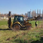A început demolarea pe stadionul „Tineretului” din Craiova - imagine din 30 martie 2023 / Sursă foto: Facebook@ Universitatea Craiova