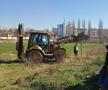 A început demolarea pe stadionul „Tineretului” din Craiova - imagine din 30 martie 2023 / Sursă foto: Facebook@ Universitatea Craiova