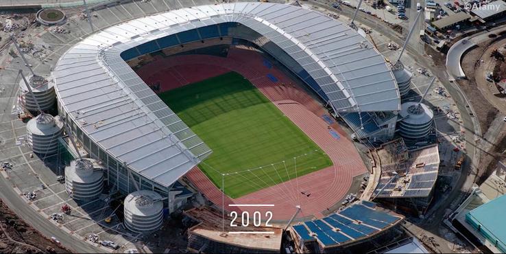 Etihad Stadium - 2002. Foto: YouTube @TFC Stadiums
