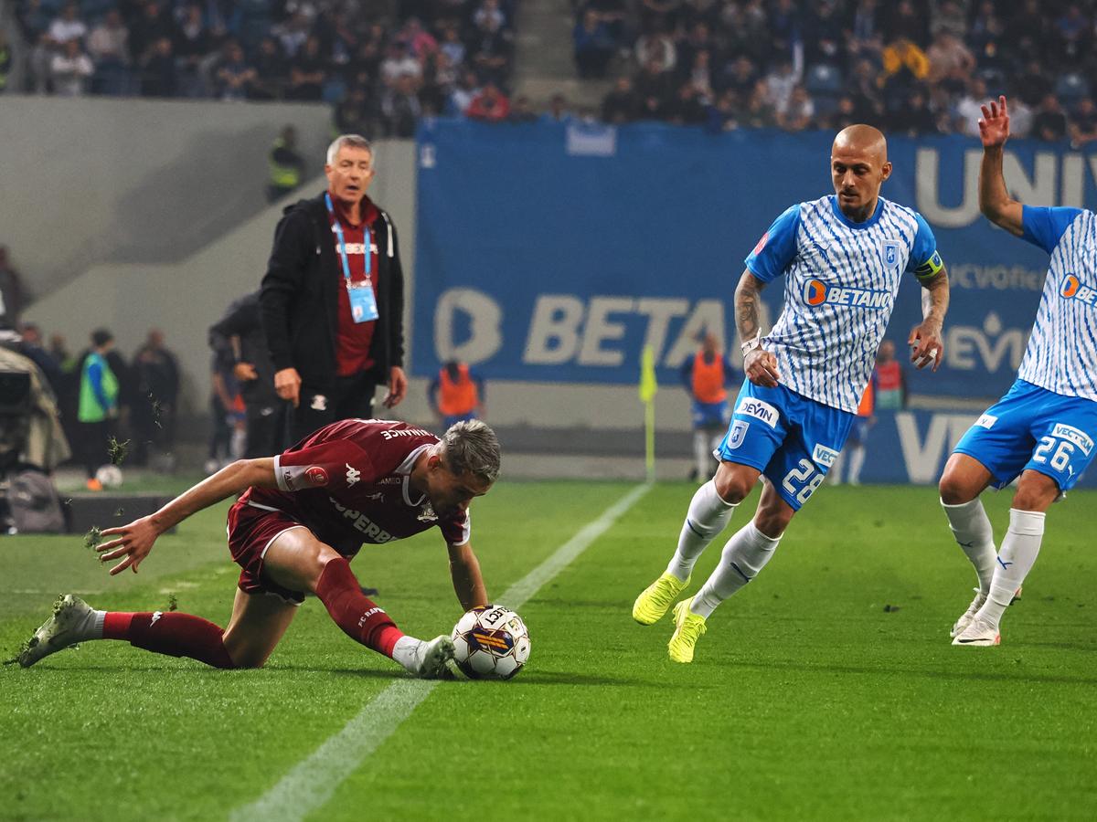Papeau, declarații tari după Craiova - Rapid: „Parcă eram conduși cu 10 goluri. Nu înțeleg”