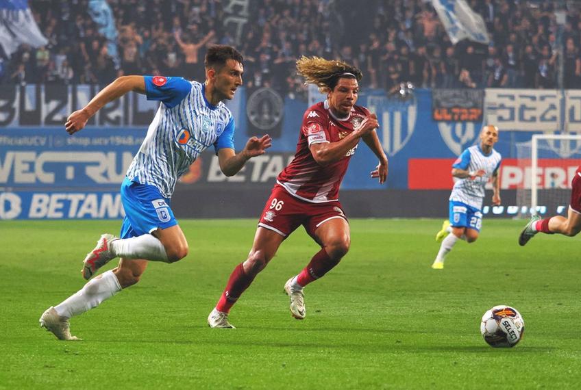 Universitatea Craiova - Rapid 1-2. Jayson Papeau, extrema echipei giuleștene, a analizat partida pierdută în Bănie/ foto: Raed Krishan (GSP)