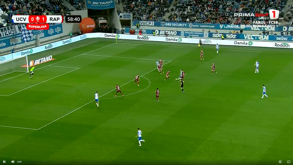 Golul lui Baiaram din Craiova - Rapid