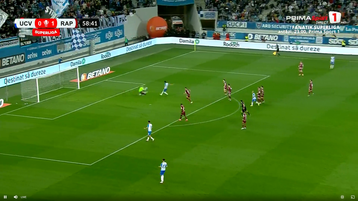 Golul lui Baiaram din Craiova - Rapid