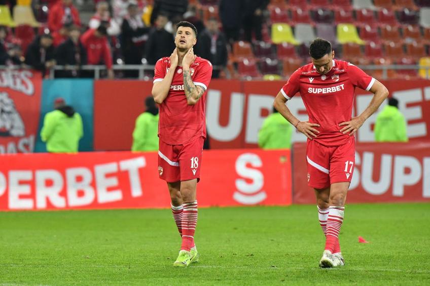 Dinamo - FCSB 1-2. Stipe Perica, atacantul „câinilor”, a fost extrem de dezamăgit după eșecul din derby./ foto Cristi Preda (GSP)