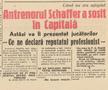 Schaffer a sosit în București la începutul lui februarie 1940
