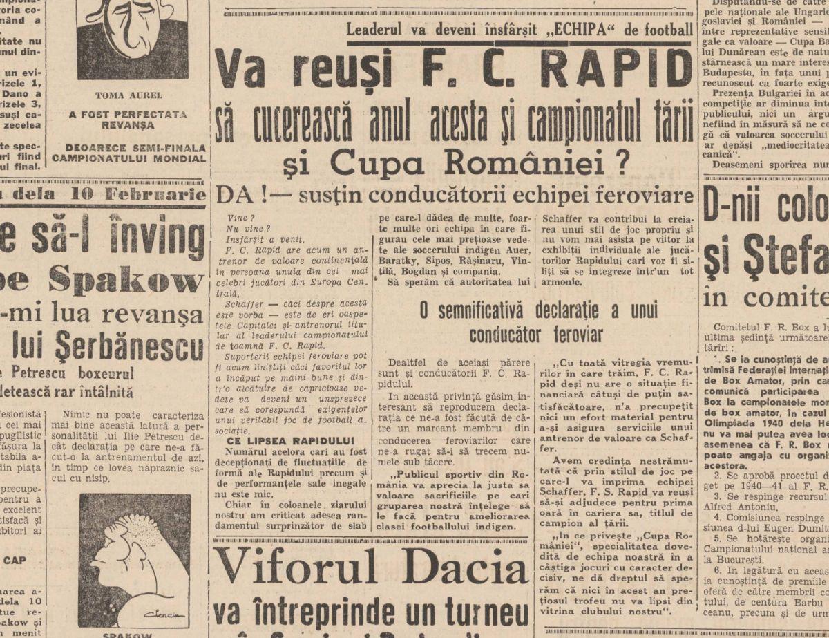 Alfred Schaffer, fost antrenor la Rapid, campion cu AS Roma