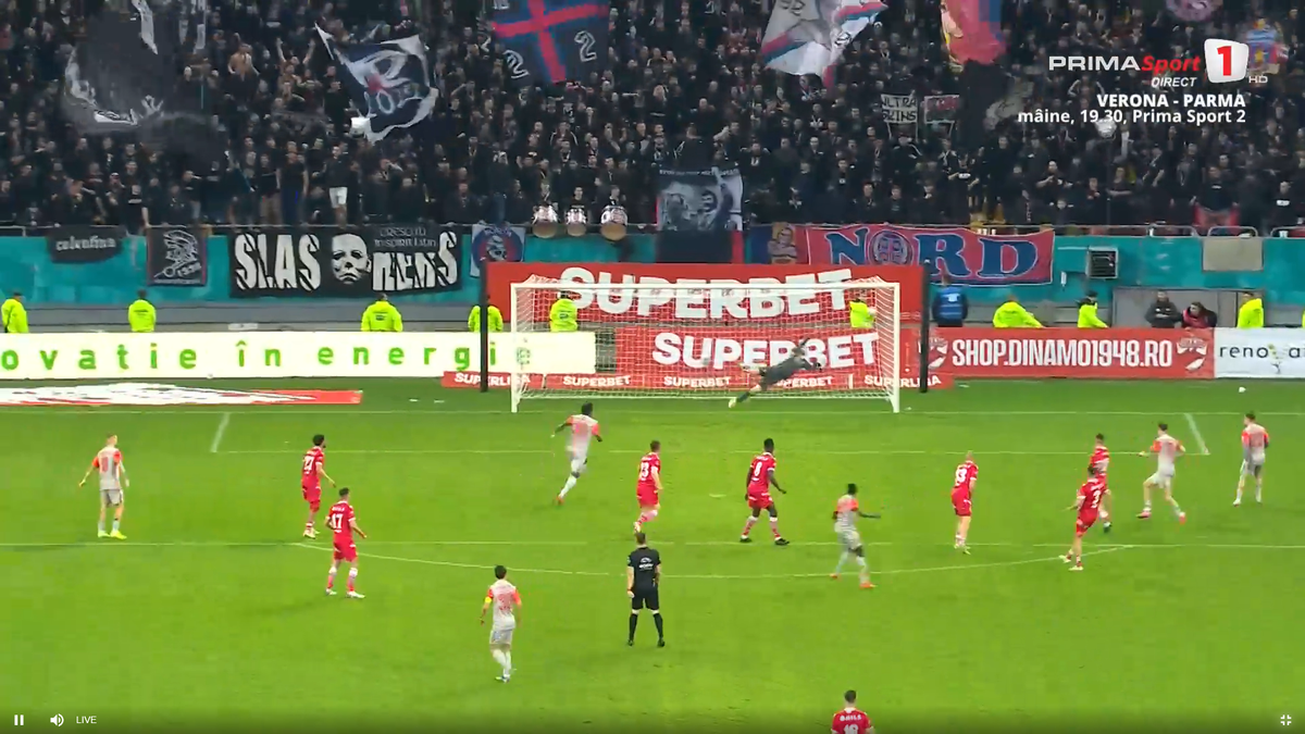 Golul lui Alhassan în Dinamo - FCSB