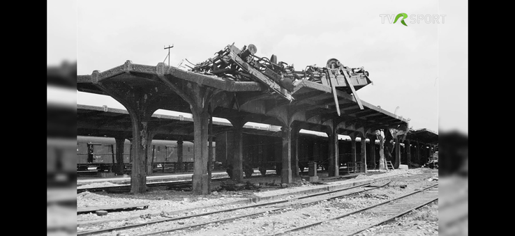 Stadionul Giulești și Gara de Nord au fost bombardate în 1944. FOTO: captură TVR Sport