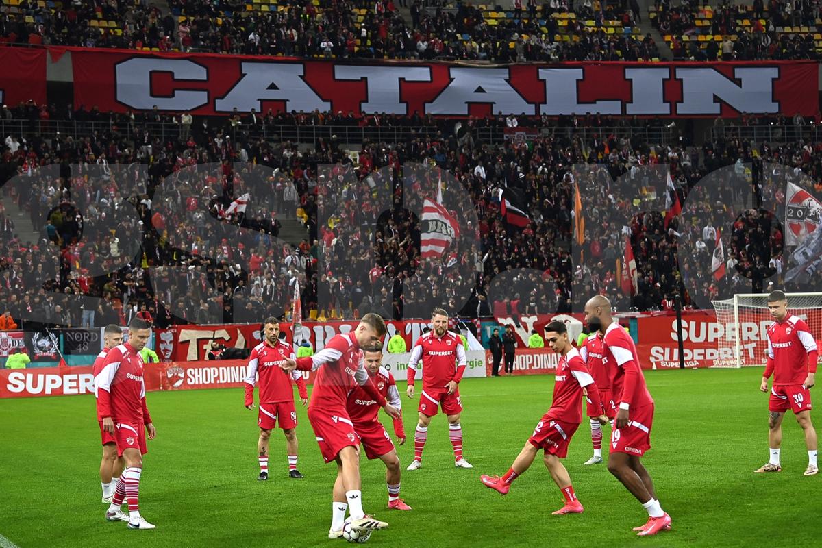 Dinamo - FCSB, imagini dinainte de meci + mesaje afișate în stadion