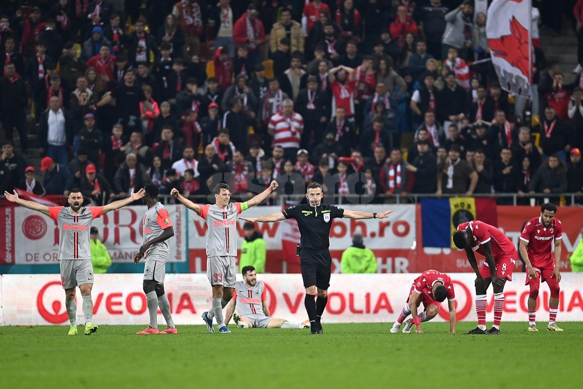 Imagini spectaculoase de la finalul derby-ului Dinamo - FCSB