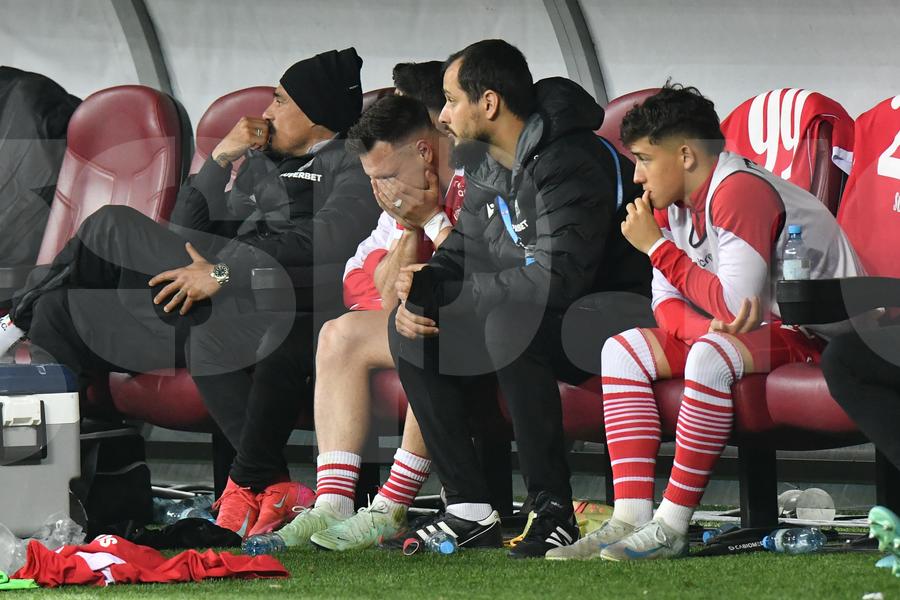 Superliga – play-off: FCSB câştigă Derby de România, 2-1 cu Dinamo. Dennis Politic, în lacrimi. FOTO: Cristi Preda (GSP.RO) Dinamo, o 9 dezamăgire în Derby