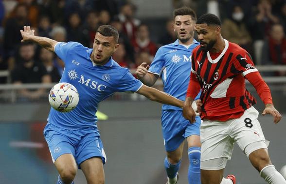 Lovitură grea înainte de derby-ul dintre AC Milan și Napoli » Jucătorul a ajuns de urgență la spital și va fi operat