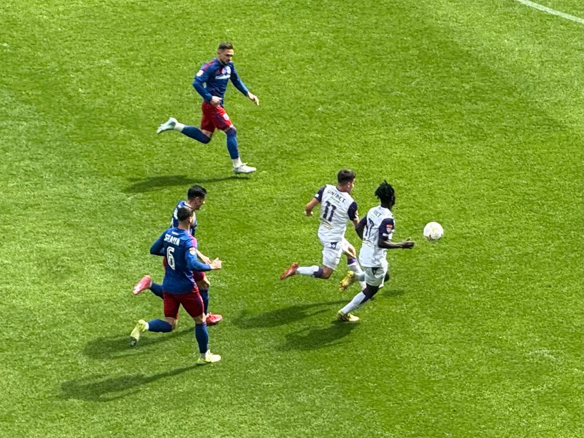 Steaua - FC Argeș, în prima rundă a play-off-ului din Liga 2. 30 martie 2025