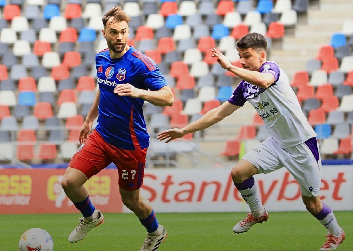 Steaua - FC Argeș, în prima rundă a play-off-ului din Liga 2. 30 martie 2025