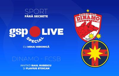 Dinamo - FCSB » „Câinii” nu și-au mai învins rivala de patru ani! Raul Rusescu și Flavius Stoican, invitați la GSP Live Special