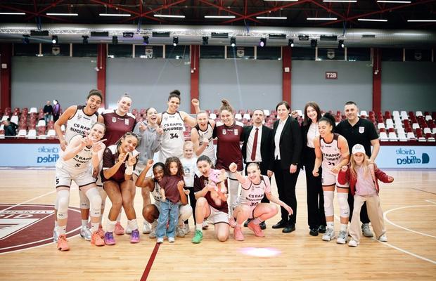 După 28 de ani, Rapid București e din nou în finală! Echipa feminină de baschet luptă pentru titlul cu numărul 10 și pentru event