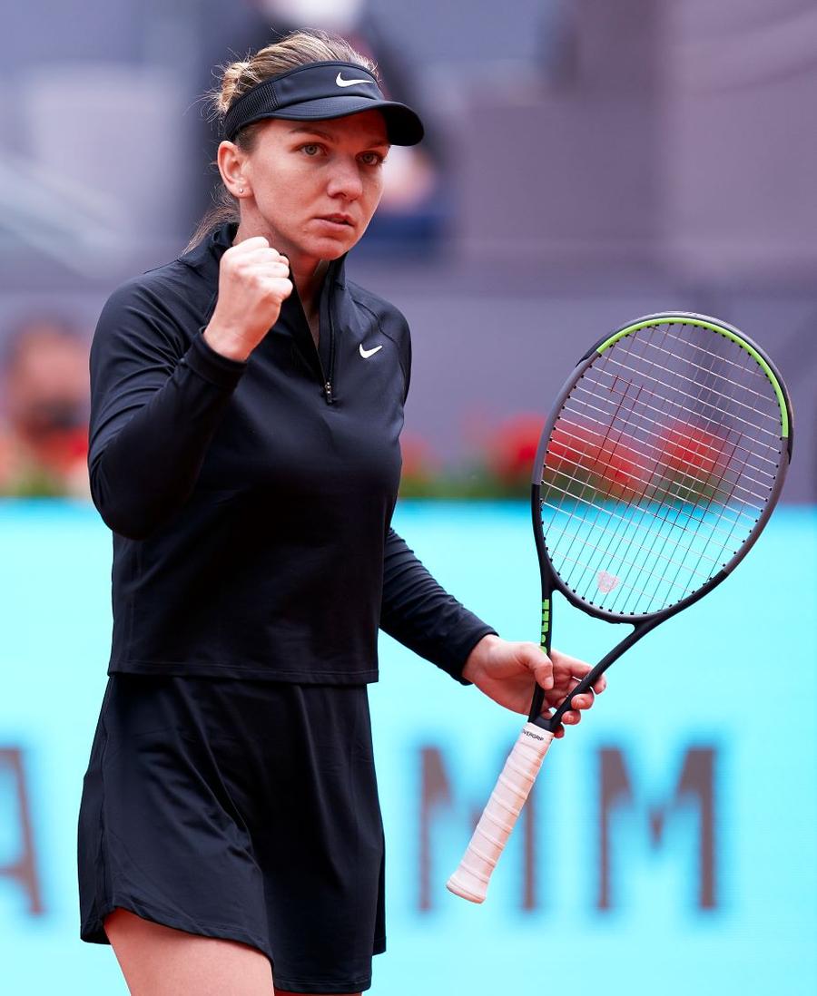 Simona Halep cu pumnul strâns în meciul contra Sarei Sorribes Tormó Foto Mateo Villalba Simona Halep, interviu pentru Gazetă de la Madrid: „Aici mă simt răsfățată!”