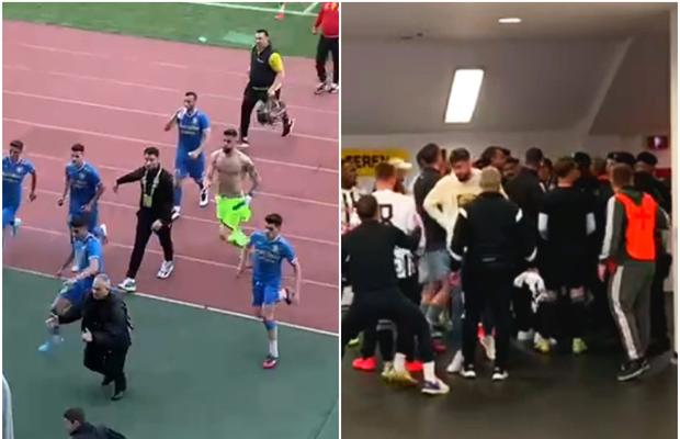 Scandal uriaș la vestiare după U Cluj - Unirea Slobozia! Fotbaliștii și oficialii s-au luat la bătaie