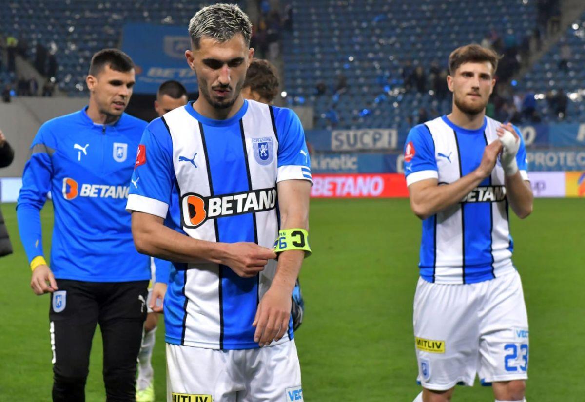 Imagini surprinse după Craiova - FCSB 1-2: Neubert a mers să-l consoleze pe Andrei Ivan