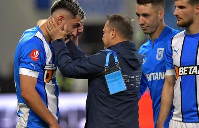 Imagini surprinse imediat după fluierul final: primul om de pe banca FCSB-ului care a mers la Andrei Ivan