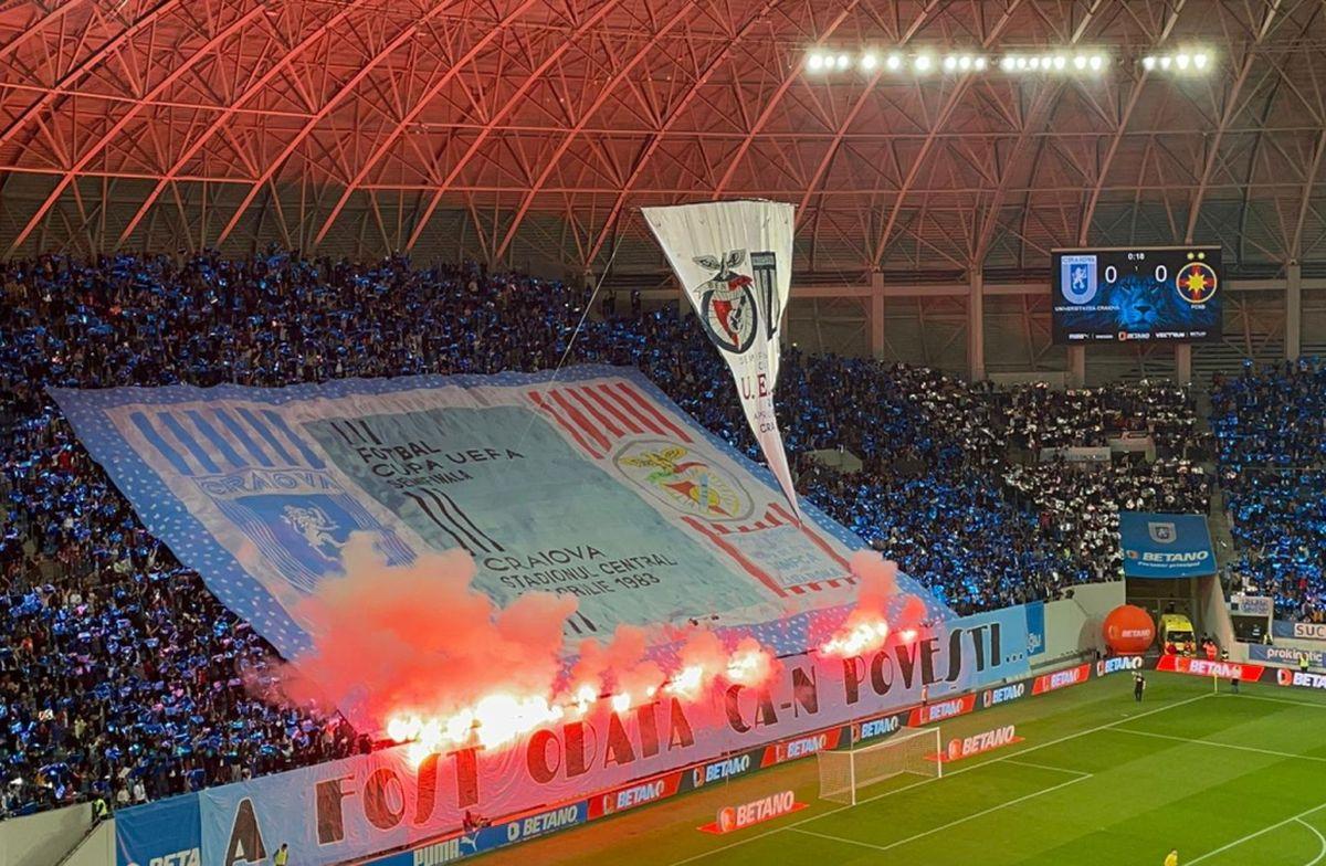 30.000 de oameni pentru o scenografie desprinsă din istoria Craiovei Maxima, la meciul cu FCSB