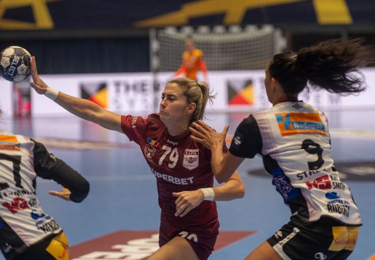Estavana Polman în Rapid - Vipers, meciul tur din sferturile Ligii Campionilor la handbal feminin (foto: Raed Krishan/GSP)