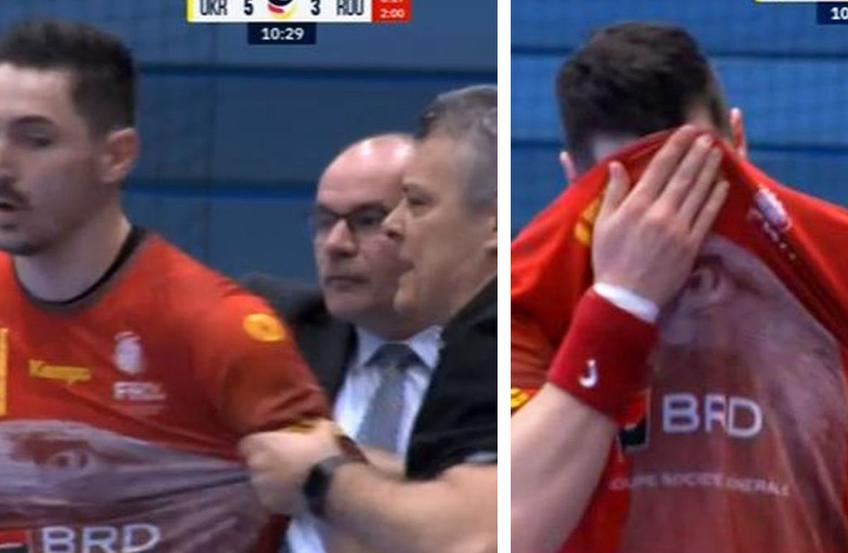 Alexandru Tărâță (33 de ani), extrema dreaptă venită de la CSA Steaua, a fost eliminat în minutul 11 al meciului Ucraina - România, decisivul pentru calificarea la Campionatul European de handbal masculin de anul viitor.