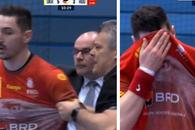 Uluială și nervi în Ucraina - România » Tărâță a luat „ROȘU” pentru o infracțiune atipică și l-a scos din sărite pe Xavi Pascual. Cum a reacționat handbalistul Stelei