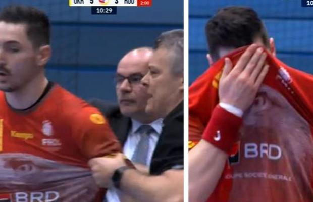 Uluială și nervi în Ucraina - România » Tărâță a luat „ROȘU” pentru o infracțiune atipică și l-a scos din sărite pe Xavi Pascual. Cum a reacționat handbalistul Stelei