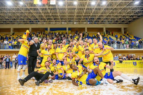 Corona Brașov este noua campioană a României la volei masculin, foto: facebook Corona Brașov