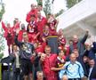 Imagini de la promovarea reușită de CFR Cluj / Sursă foto: Facebook@ Zoli Richard Cantor