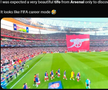 „Mă așteptam la o scenografie foarte frumoasă din partea lui Arsenal și ei vin cu asta? Parcă e din modul carieră de la FIFA”