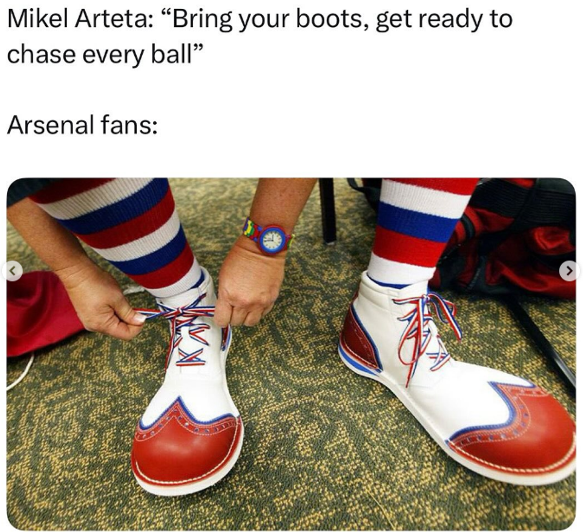 Scenografia pregătită de Arsenal pentru PSG, subiect de glume