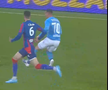 Intrare dură a portarului de la Bihor, Edgar Cadar // Captură FOTO: Digi Sport 1