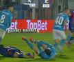 Alexandru Gîț s-a accidentat grav în Voluntari - FC Bihor // FOTO: captură Prima Sport