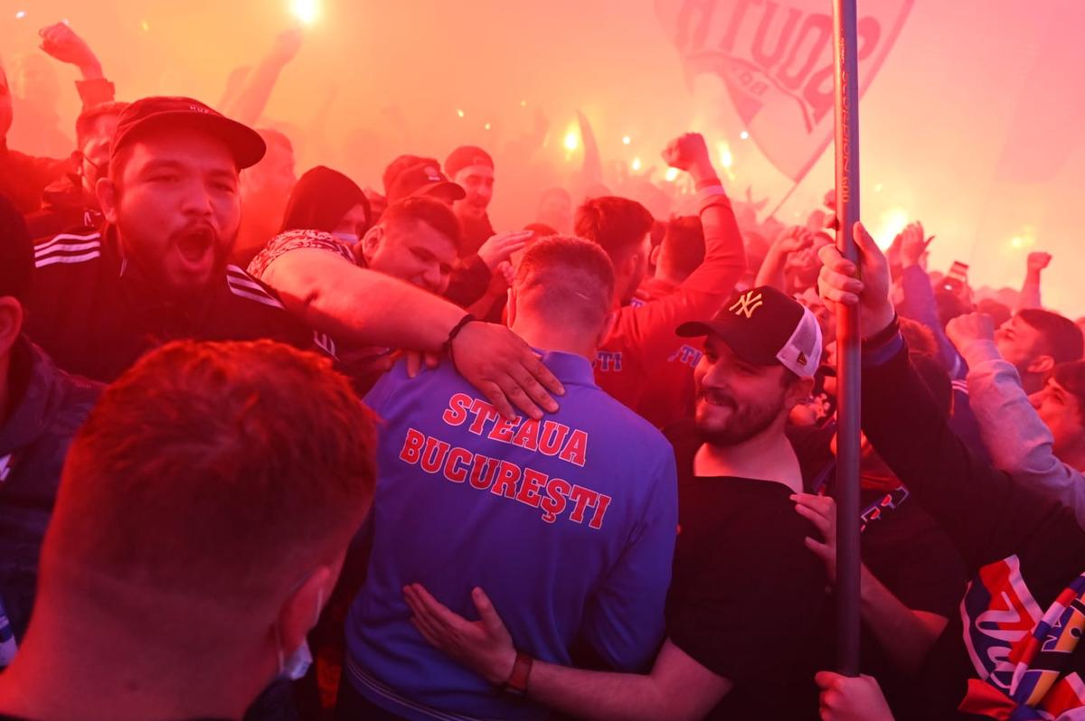 CSA Steaua, sărbătoare cu fanii în Ghencea / FOTO: Raed Krishan