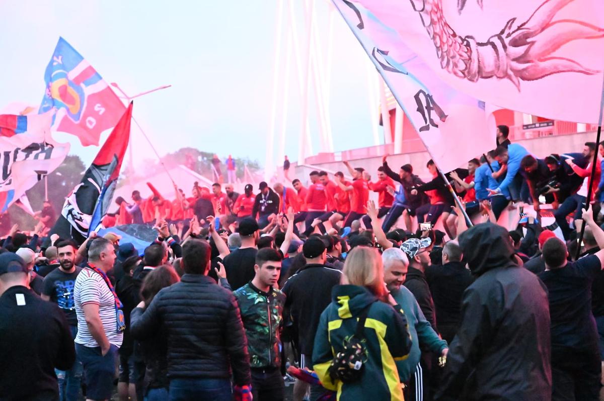 CSA Steaua, sărbătoare cu fanii în Ghencea / FOTO: Raed Krishan
