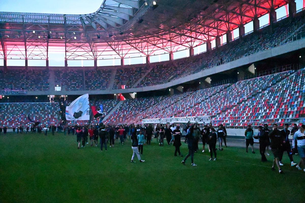 CSA Steaua, sărbătoare cu fanii în Ghencea / FOTO: Raed Krishan