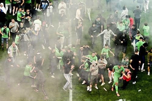 Alb-verzii de la Saint-Etienne au fost învinși de Auxerre, 4-5 la penalty-uri, foto: Imago