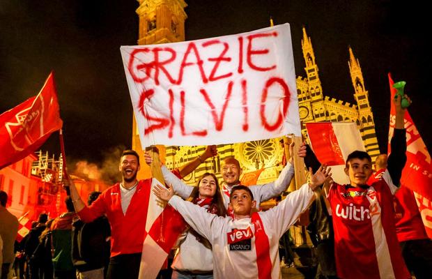Echipa lui Silvio Berlusconi, prima oară în Serie A în 110 ani de existență: „Acum vrem titlul și Champions League”